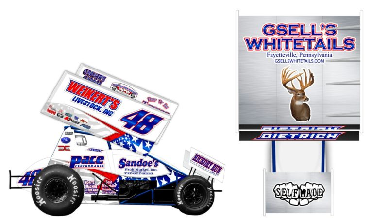 Weikert’s Livestock, Inc. rejoins Gary Kauffman Racing as major sponsor, Pace Performance and Gsell’s Whitetails also major contributors