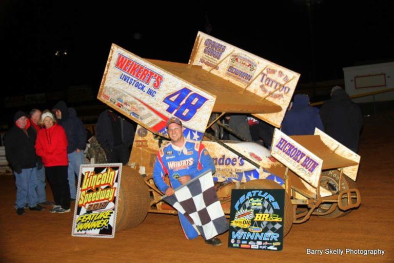 Danny Dietrich earns Lincoln Speedway Icebreaker victory despite lengthy weather delay