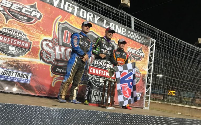 Donny Schatz earns ninth Outlaw win at Charlotte and runner-up finish at Lawrenceburg to continue championship lead