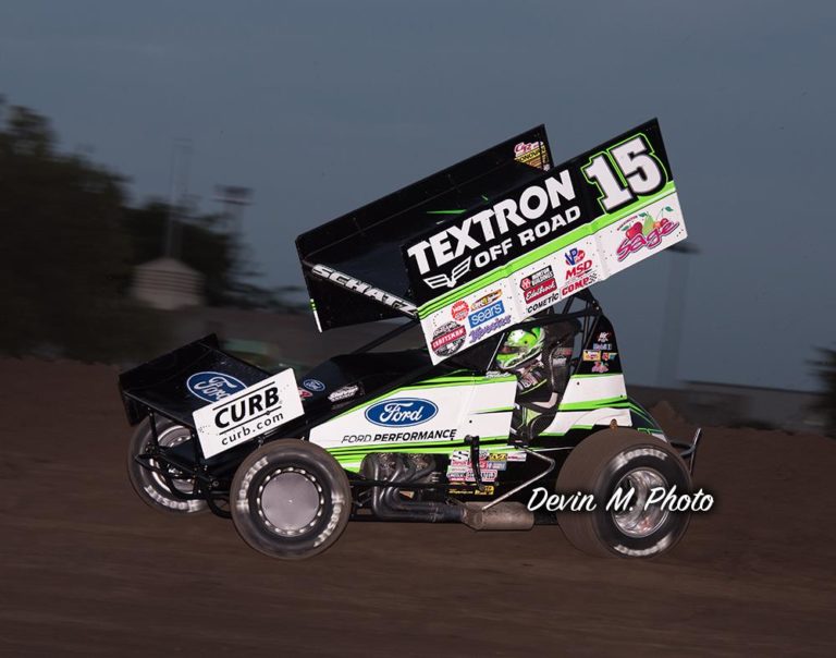 Donny Schatz ends California Outlaw swing with runner-up finish at Calistoga