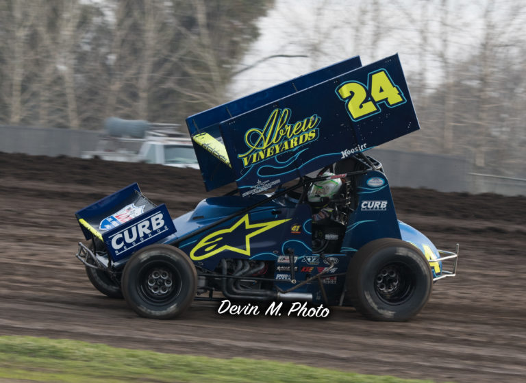 Rico Abreu opens 2019 sprint car season with podium finish at Stockton Dirt Track