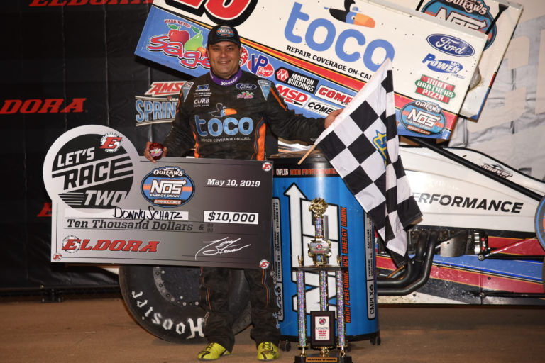 Donny Schatz conquers #LetsRaceTwo at Eldora, gains World of Outlaws point lead