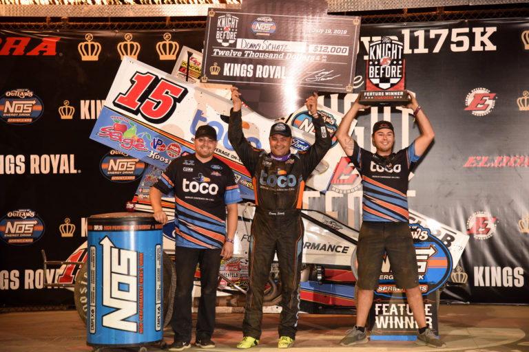 Schatz wins #LetsRaceTwo, Knight Before The Kings Royal; Lernerville and The Grove ahead