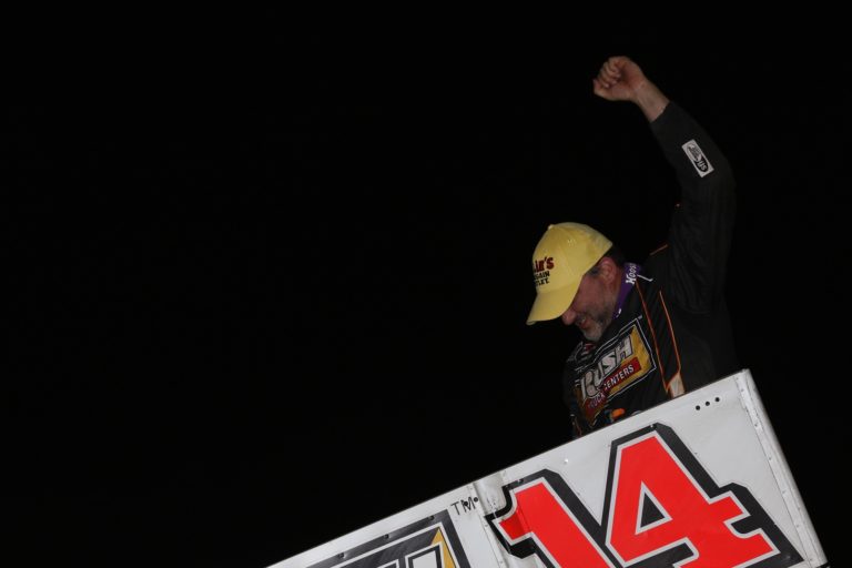 Tony Stewart caps five-race stint with Rayce Rudeen Foundation Race victory worth $26,000