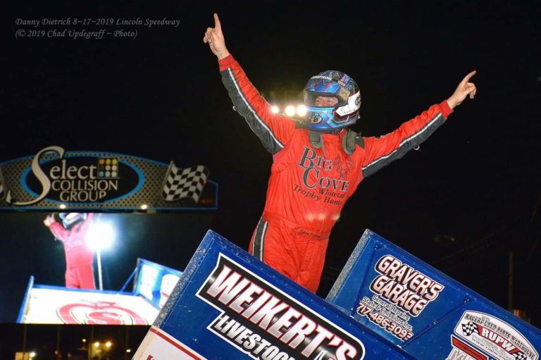 Danny Dietrich gets win #13 during visit to Lincoln Speedway; All Star weekend on tap