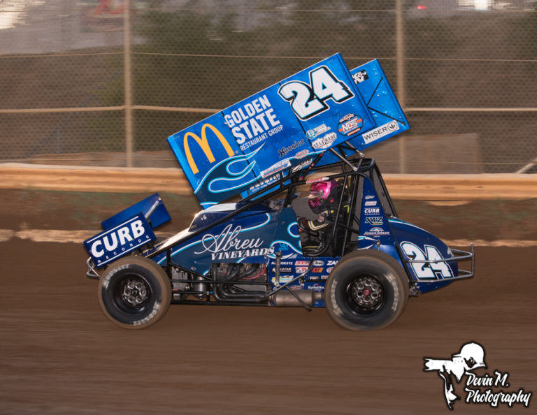 Rico Abreu scores three consecutive top-ten finishes with World of Outlaws in California