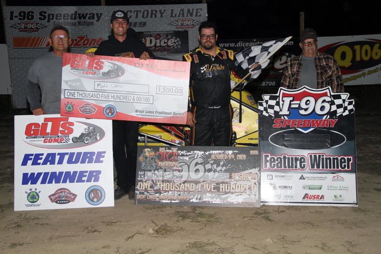 Matt Westfall sweeps Roll the Dice opener at I-96 Speedway