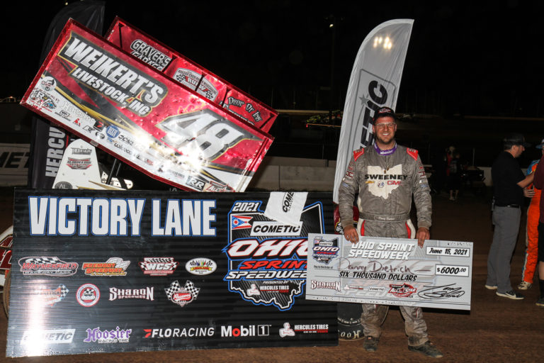 Dietrich caps Ohio Sprint Speedweek second in standings; Earns victory at Sharon Speedway