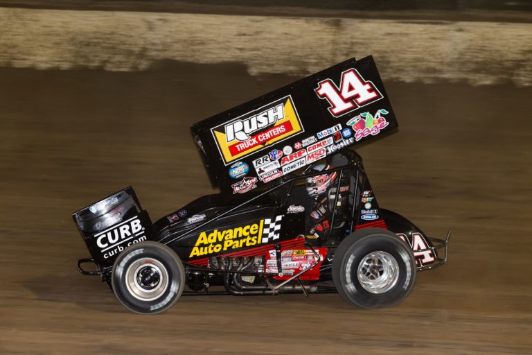 Kerry Madsen guides Tony Stewart/Curb-Agajanian Racing No. 14 to a top-five in Eldora’s Jokers Wild