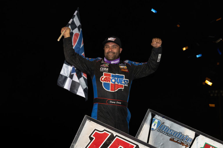 Schatz earns first-ever World of Outlaws victory at I-80; Sage Fruit Skagit Nationals on deck