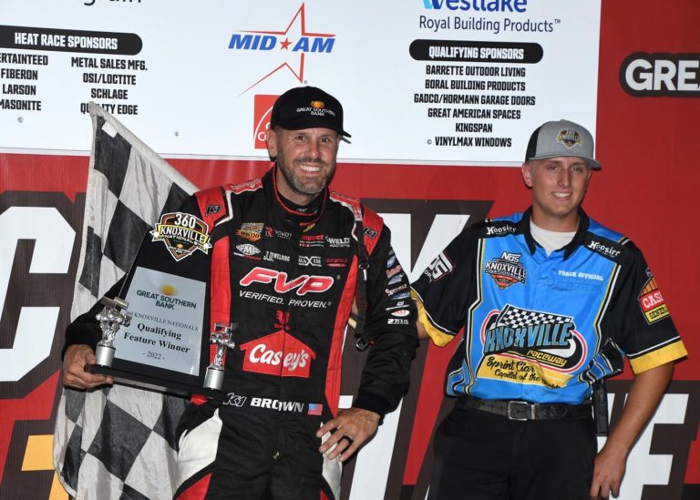 Brown on top in 360 Nationals preliminary, finds top-ten in finale; Front Row Challenge and Knoxville Nationals on deck