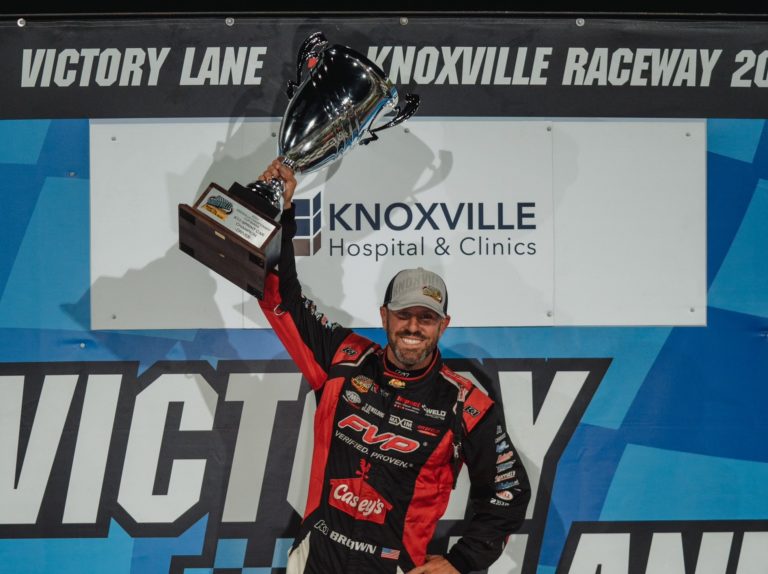 Brian Brown victorious at Knoxville, clinches fifth 410 track title; Pennsylvania agenda ahead