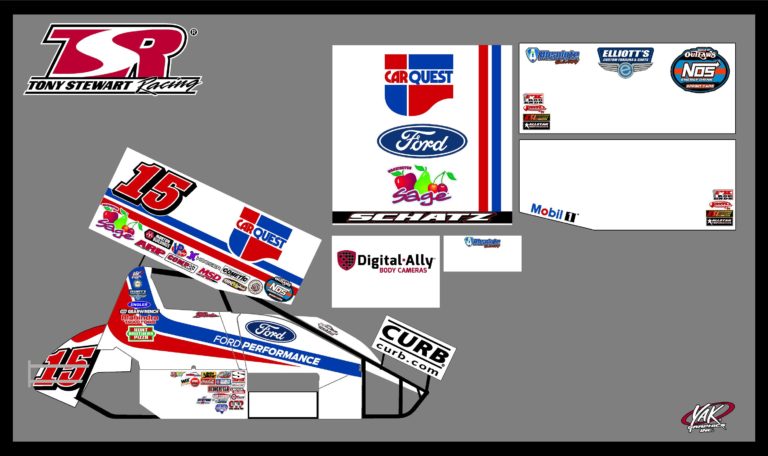 Donny Schatz To Debut Retro Carquest Auto Parts Knoxville Nationals Design for Tony Stewart/Curb-Agajanian Racing