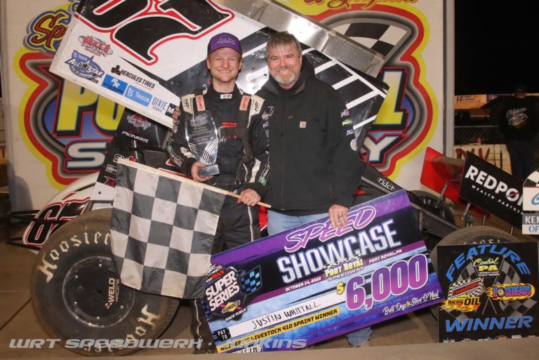 Justin Whittall breaks through for first-ever Port Royal Speedway 410 triumph