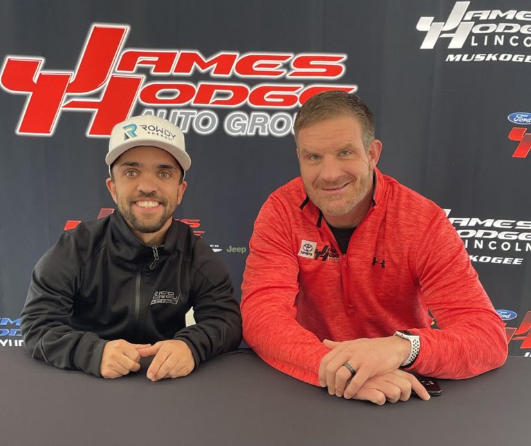 Rico Abreu and Keith Kunz Motorsports partner with James Hodge Auto Group for 2023 Chili Bowl Event