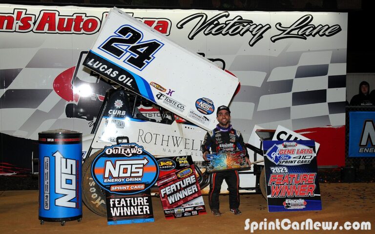 PERFECT RECORD: Rico Abreu claims World of Outlaws victory at Lincoln Speedway