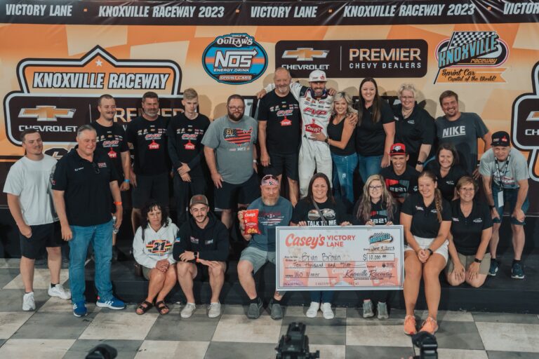 Brown victorious with World of Outlaws at Knoxville Raceway; I-70 and Knoxville on coming agenda