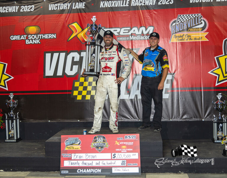 Brian Brown claims 360 Knoxville Nationals title in dramatic finish