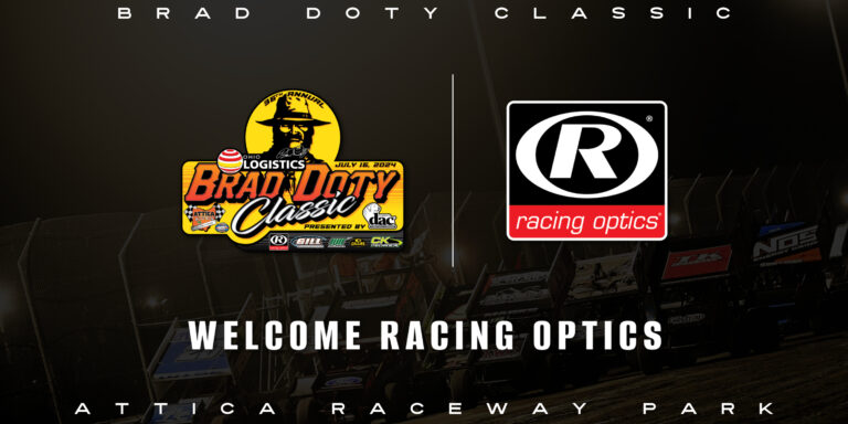 Racing Optics named Dash Presenting Sponsor for 36th Brad Doty Classic at Attica Raceway Park