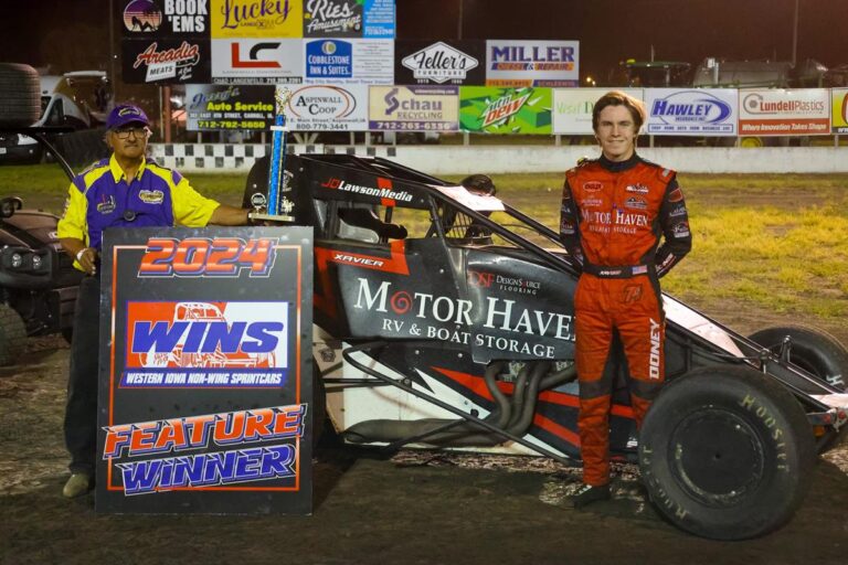 Xavier Doney on top at Crawford County, Natalie Doney finds top-five at Nevada Speedway