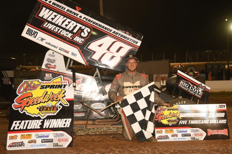 Dietrich highlights Ohio Sprint Speedweek with victory at Sharon; Team to enjoy off weekend before PA Speedweek commences