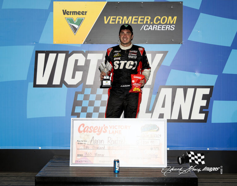 Reutzel rolls to another 360 triumph at Knoxville Raceway; Big money slate on deck