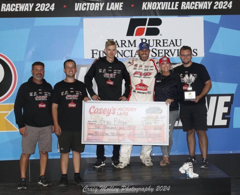 Brown scores $6,000 at Knoxville; Will return to Sprint Car Capital of the World July 6