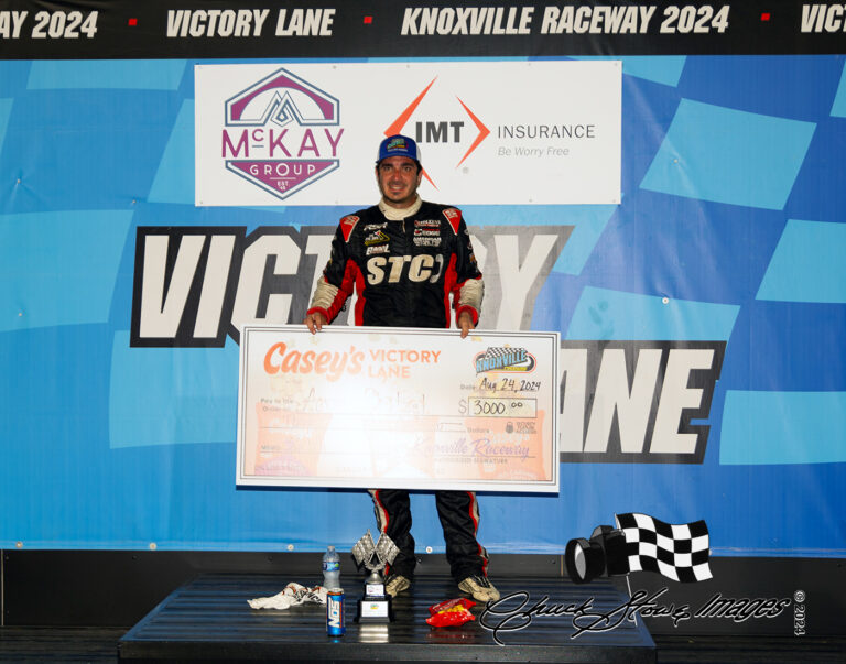 Reutzel finds victory lane in final Knoxville visit of the season