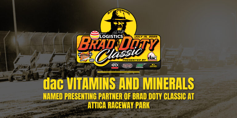 dac® Vitamins and Minerals returns as presenting partner of Attica Raceway Park’s Brad Doty Classic