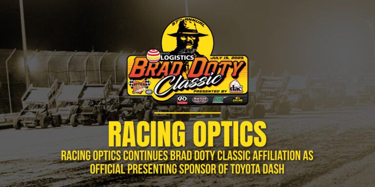 Racing Optics continues Brad Doty Classic affiliation as official presenting sponsor of Toyota Dash