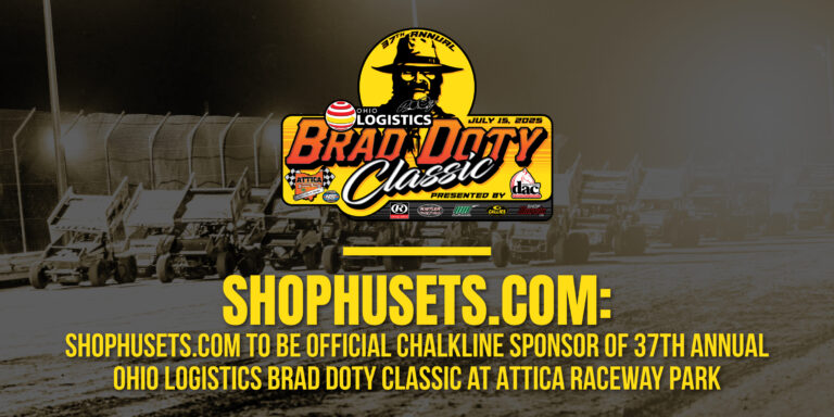 ShopHusets.com to be official chalkline sponsor of 37th Annual Ohio Logistics Brad Doty Classic at Attica Raceway Park