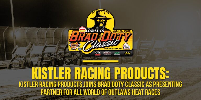 Kistler Racing Products joins Brad Doty Classic as Presenting Partner for all World of Outlaws heat races