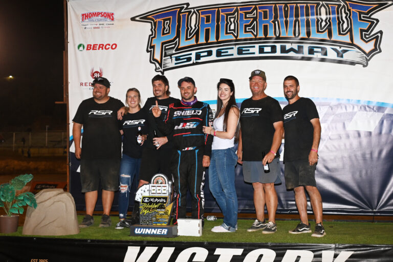 PRINCE OF PLACERVILLE: Justin Sanders drives Ridge & Sons Racing to High Limit Placerville triumph