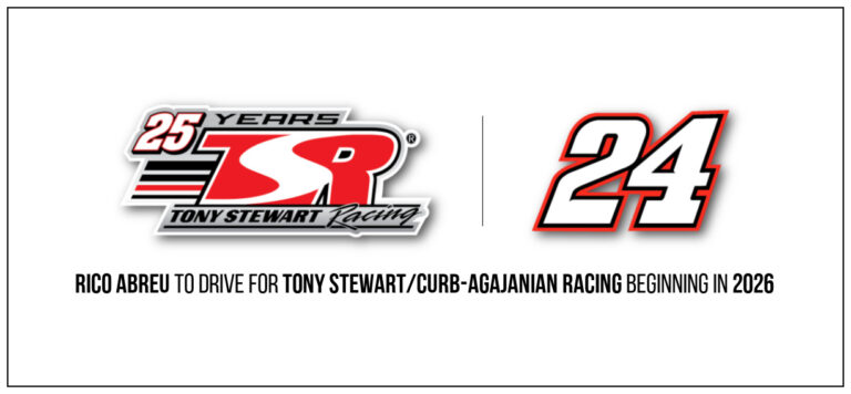 RICO ABREU TO DRIVE FOR TONY STEWART/CURB-AGAJANIAN RACING BEGINNING IN 2026