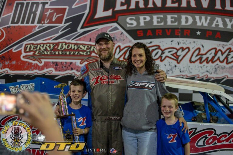 WINNER, WINNER: The “A-Train” on top in Lernerville’s season opener